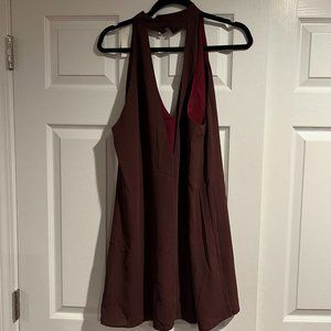 Burgundy Shift Dress (L)